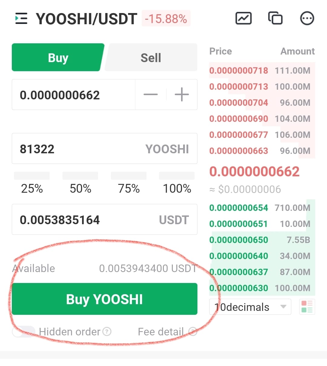 buy yooshi crypto