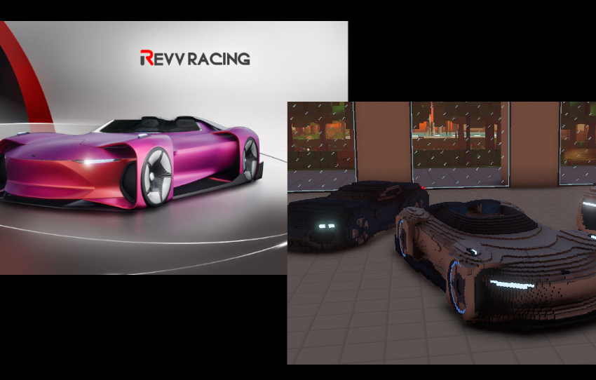 CryptoMotors REVV Racing Sandbox Neon Roadster NFT interoperability