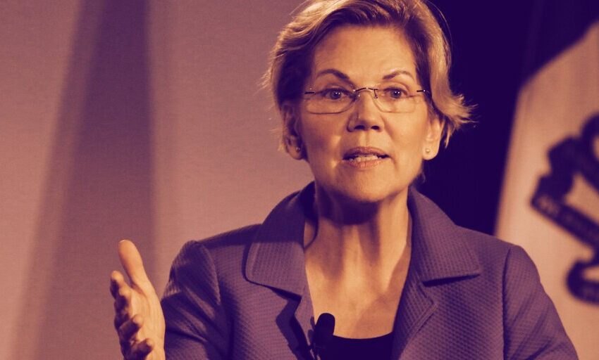 Senador Warren: Crypto pone el sistema financiero en manos de 