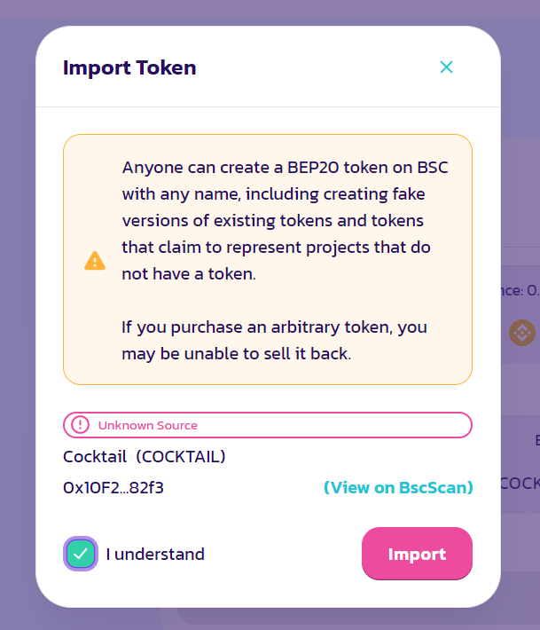 Cocktail BSC (COCKTAIL) Token