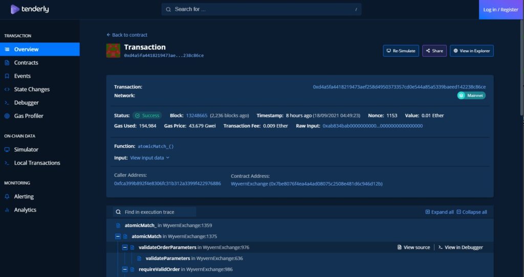 tiernamente Toolkit presenta la búsqueda de transacciones