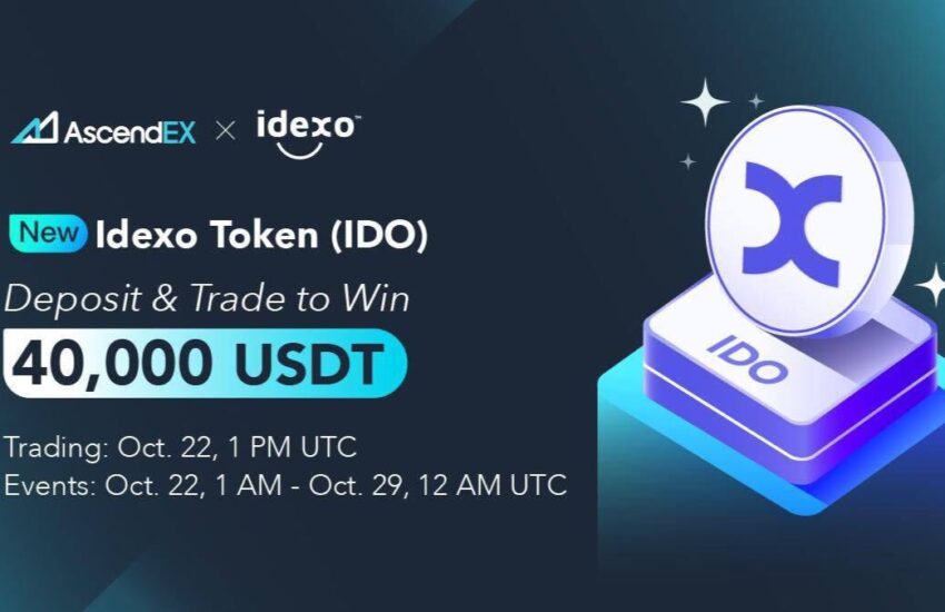 AscendEX enumera el token Idexo (IDO) bajo el par comercial IDO / USDT