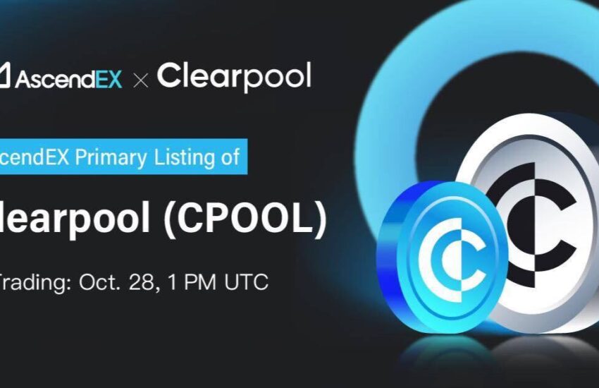 AscendEX incluye a Clearpool en el par comercial CPOOL / USDT