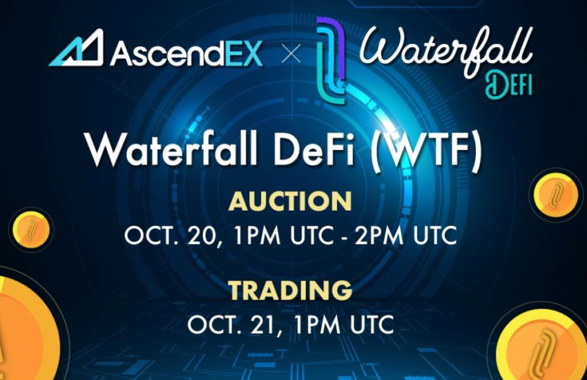 Listados de Waterfall DeFi en AscendEX