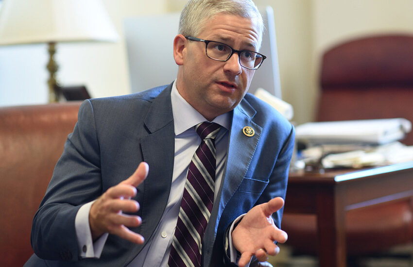 Rep. Patrick McHenry (R-N.C.) is pictured.
