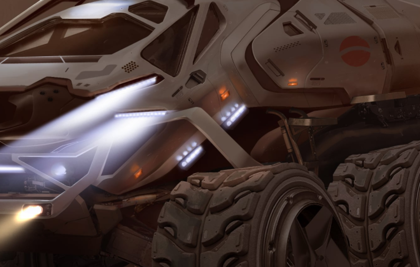 Colonize Mars vehicle artwork