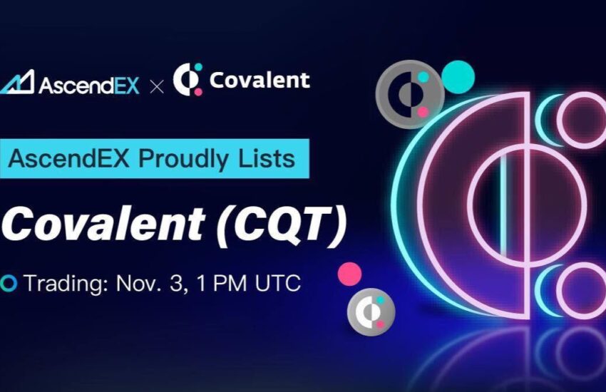 AscendEX incluye Covalent (CQT) en el par comercial CQT / USDT