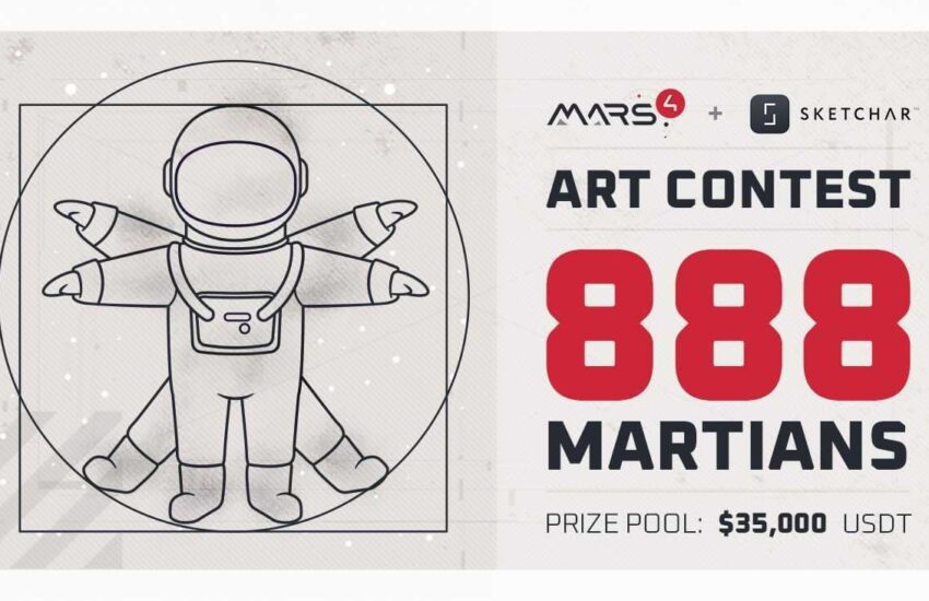 Concurso de arte Mars4 y Sketchar Martians888 NFT