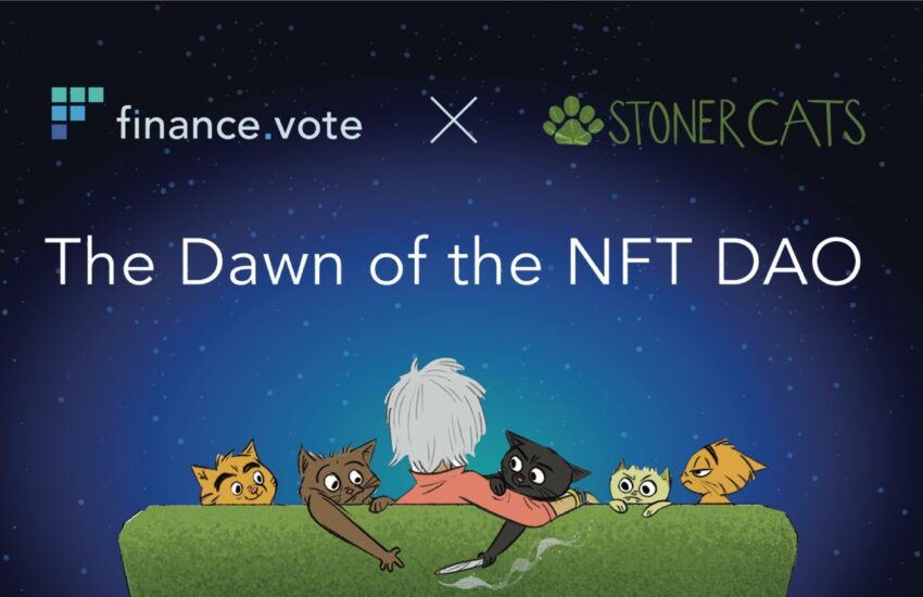 Stoner Cats x finance.vote: The Dawn of NFT DAO
