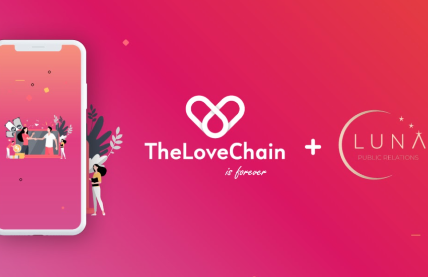 The LoveChain se asocia con Luna PR para las redes sociales Blockchain