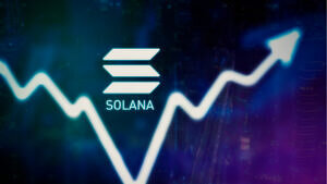 Logotipo de Solana en un gráfico de precios