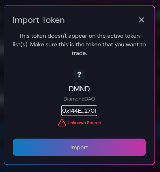 DiamondDAO (DMND) Token