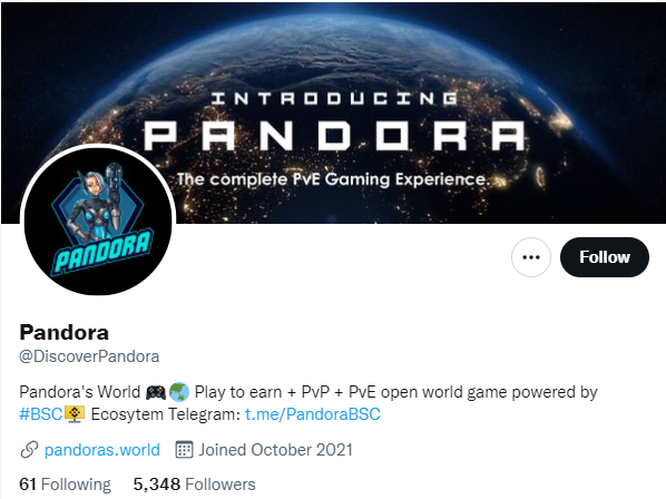 Pandora Game NFT ($ DORA) Token