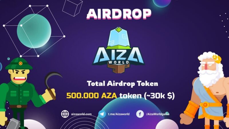AizaWorld Airdrop - Freecoins24 Fresh Bounties & Airdrops