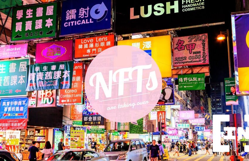 Las vallas publicitarias de Hong Kong que vinculan los NFT se han apoderado del área metropolitana