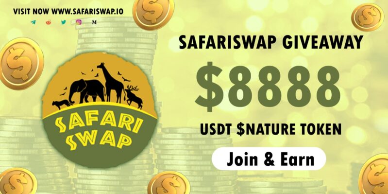 SafariSwap Giveaway- Freecoins24 Fresh Bounties & Airdrops