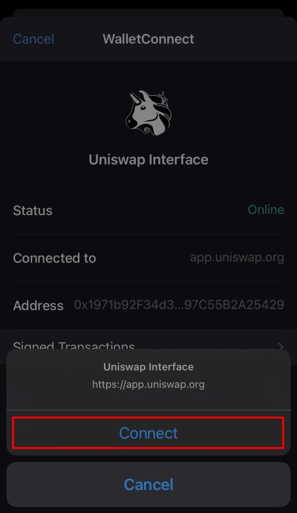 Cómo conectar Uniswap a Trust Wallet