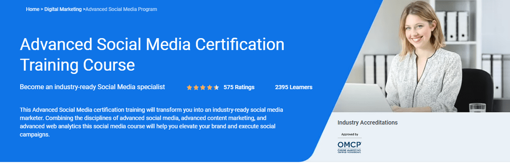 Cours de formation avancée à la certification des médias sociaux