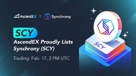 AscendEX lista Synchrony, SCY - TheNewsCrypto