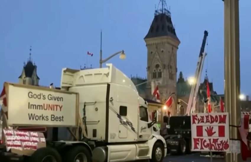 Manifestantes de camioneros canadienses observan Bitcoin en medio de la congelación de fondos ordenada por la corte