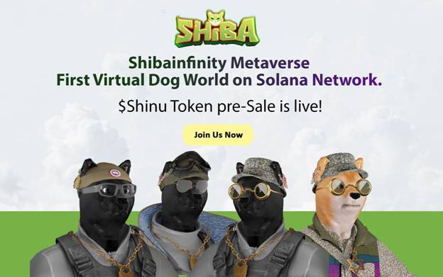 Shibainfinity - El primer metaverso de perros en el ecosistema de Solana comienza su preventa de tokens