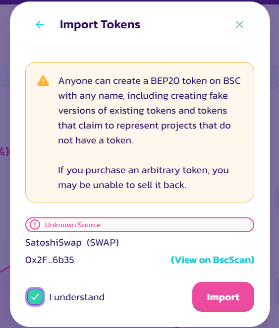 SatoshiSwap (SWAP) Token 