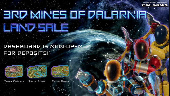 ¡Mines of Dalarnia anuncia la tercera venta de tierras y está abierta a todos!