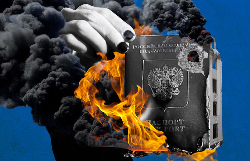 Artista quema su pasaporte ruso y lo vende como NFT para recaudar fondos para Ucrania - DailyCoin