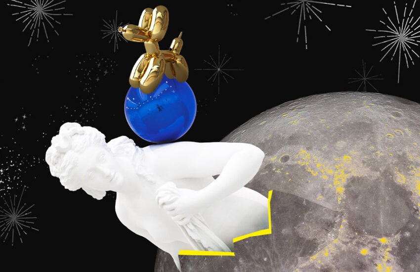 Jeff Koons envía esculturas a la luna y presenta proyecto NFT 