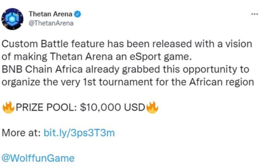 Thetan Arena lanzará la función de batalla personalizada