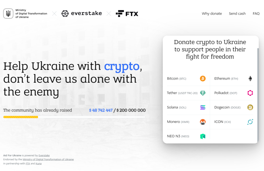 Ucrania ha producido un sitio web oficial de donación de criptomonedas: CoinLive