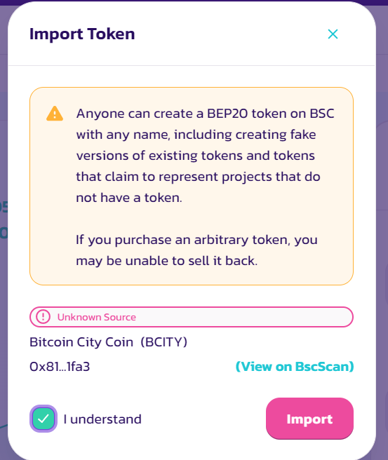 Bitcoin City Coin (BCITY) Token