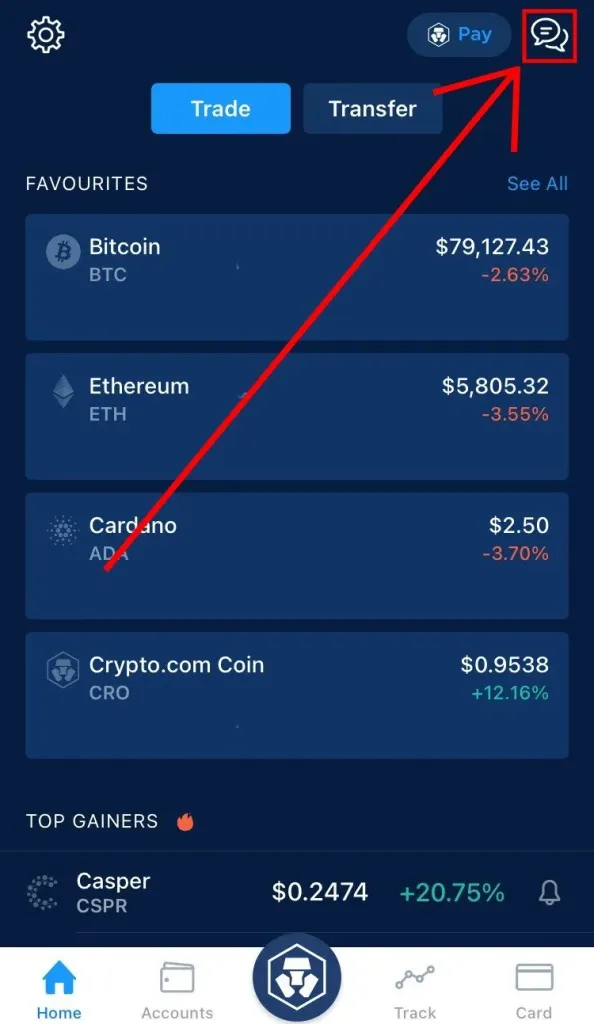 Cómo ponerse en contacto con Crypto.com