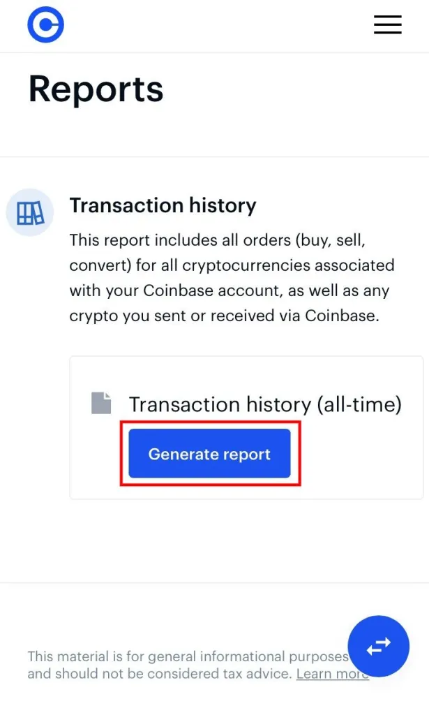 Cómo descargar su historial de transacciones de Coinbase