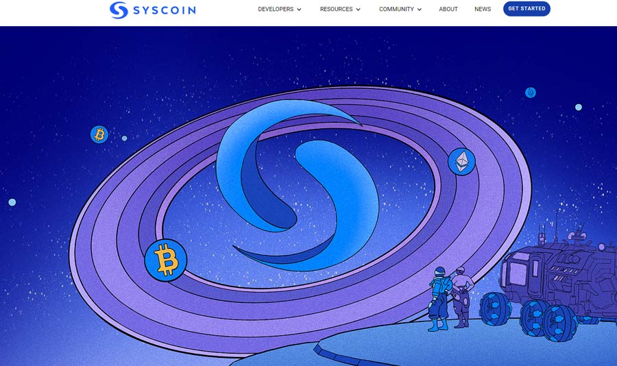 Página de inicio de Syscoin