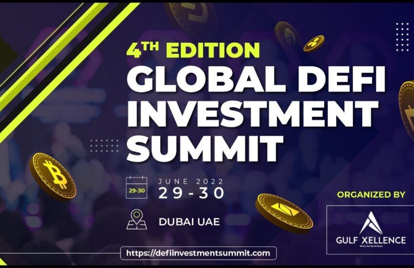 El Global DeFi Investment Summit 2022 se llevará a cabo este junio en Dubái