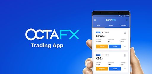Aplicación móvil OctaFX para iOS