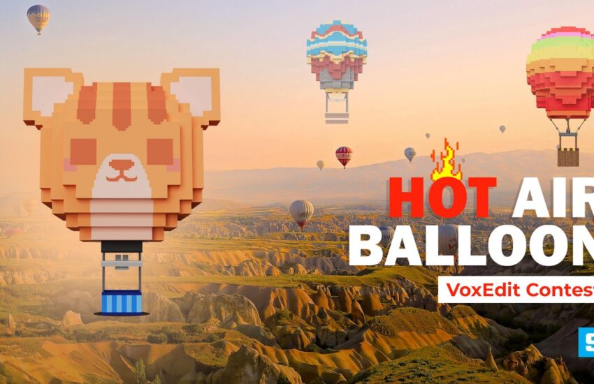 VoxEdit Hot Air Balloon Contest banner
