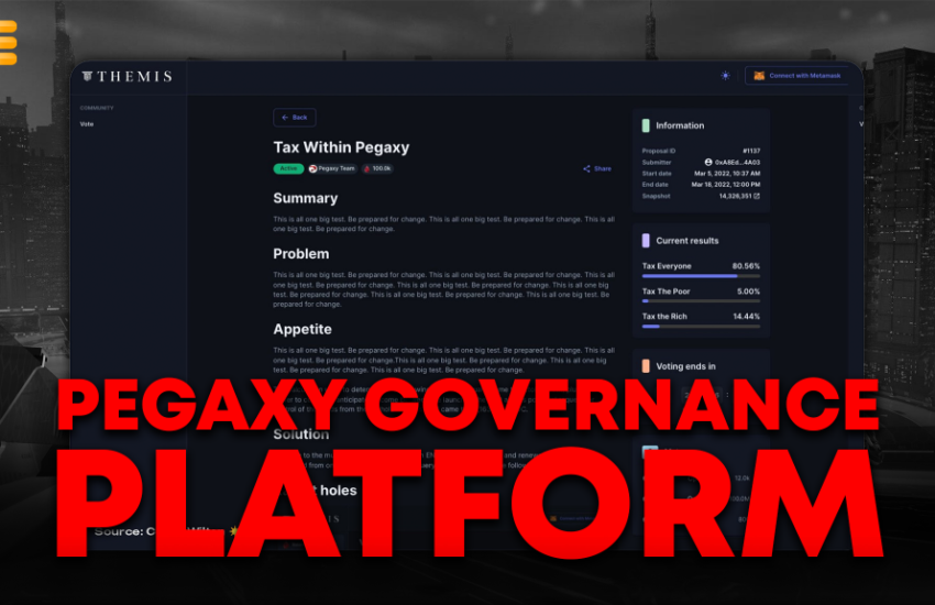 Pegaxy lanza la plataforma de gobierno Themis