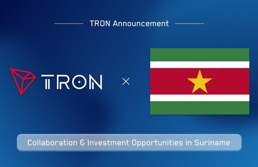 TRON anuncia sus iniciativas de colaboración e inversión en Surinam