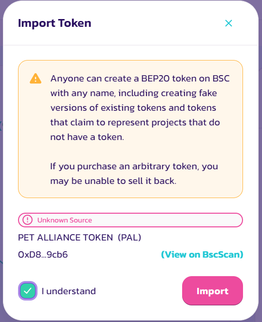 Pet Alliance (PAL) Token 