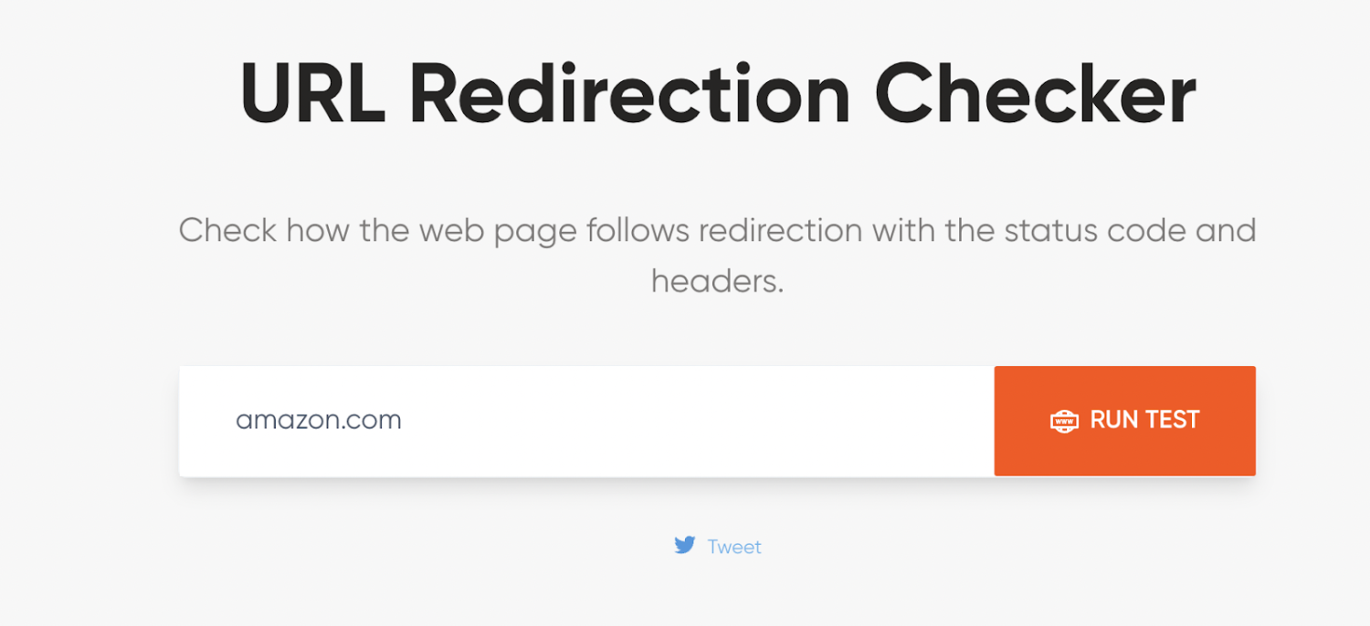 url redirection checker by geekflare