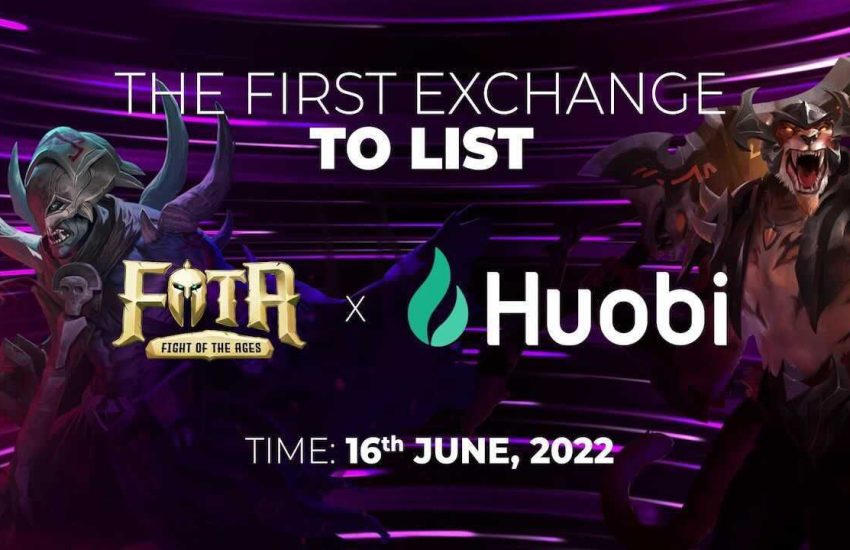Huobi Lists Triple-A MOBA Game FOTA on its Exchange