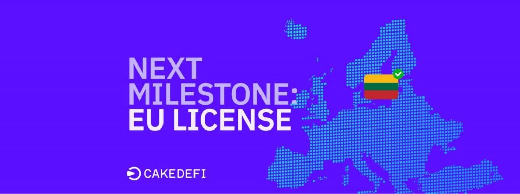 Cake DeFi adquiere la licencia europea para operar como plataforma regulada en Lituania