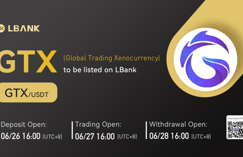 LBank Exchange incluirá Global Trading Xenocurrency (GTX) el 27 de junio de 2022