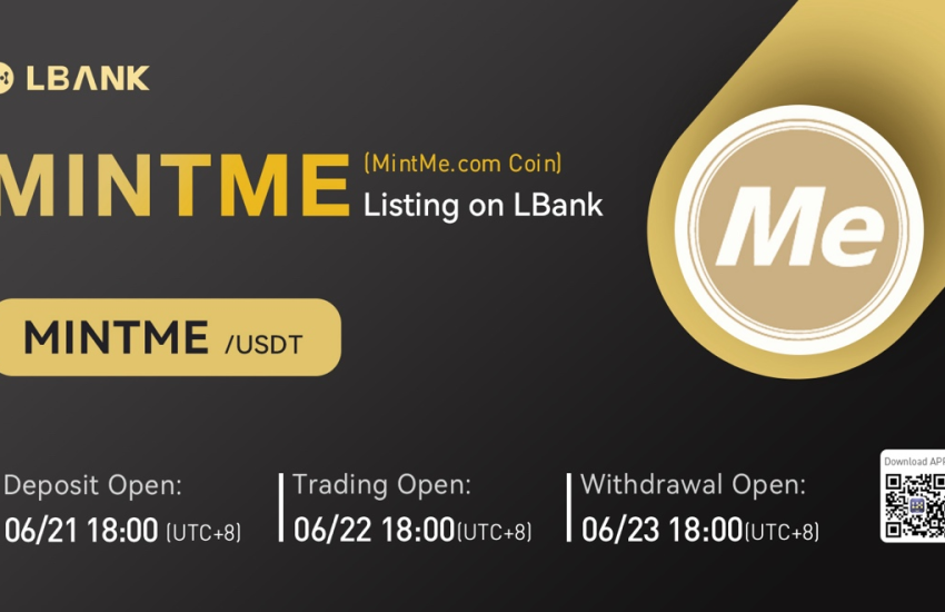 LBank Exchange incluirá MintMe.com Coin (MINTME) el 22 de junio de 2022
