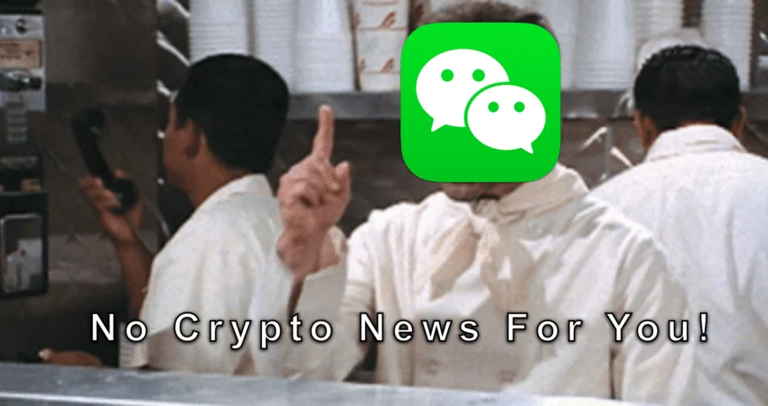 WeChat prohíbe las cuentas relacionadas con criptomonedas y NFT