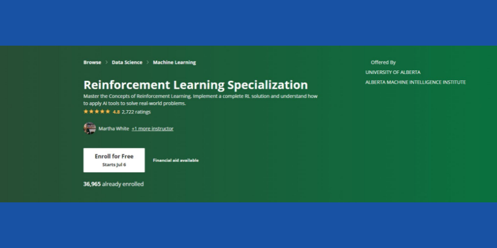 Reinforcement Learning Specialization Coursera