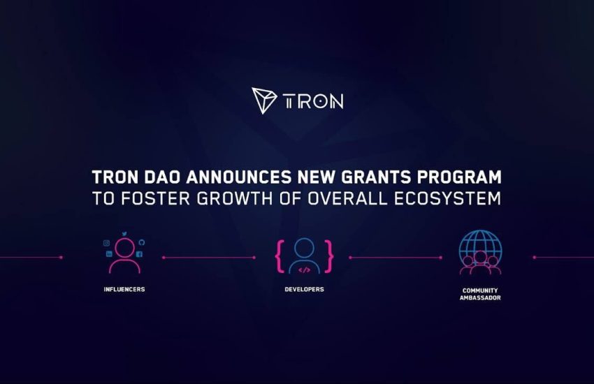 TRON DAO Announces New Grants Program to Foster Growth of Overall Ecosystem