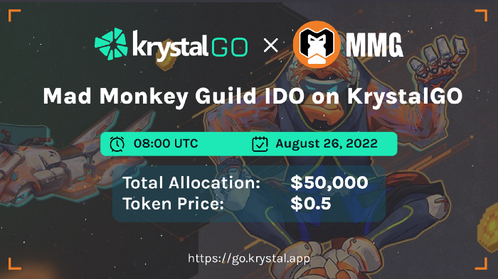Mad Monkey Guild lanza el evento IDO en KrystalGO